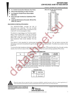 SN74CBTLV3861DW datasheet  